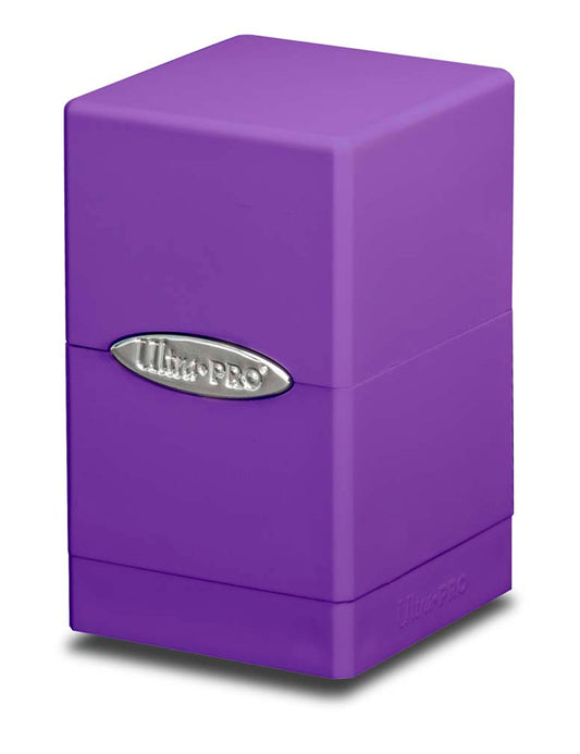 Satin Tower Deck Box - Purple